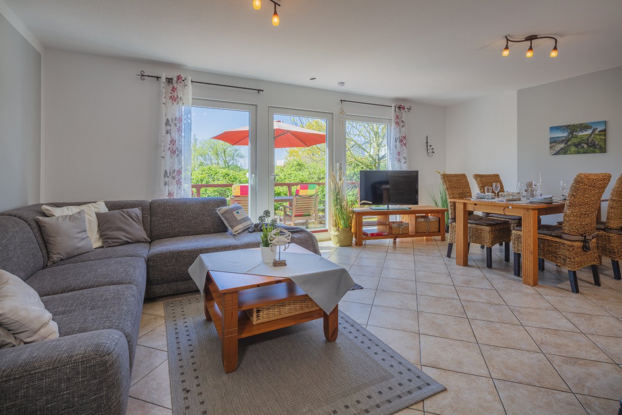 Ferienwohnung Avendorf - Blick aus dem Garten