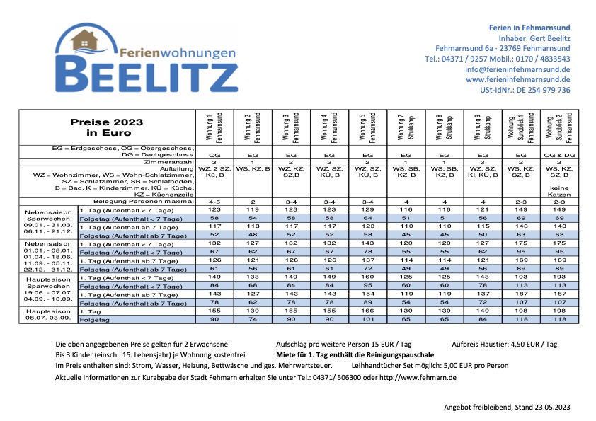 Preisliste2023 Stand 24052023