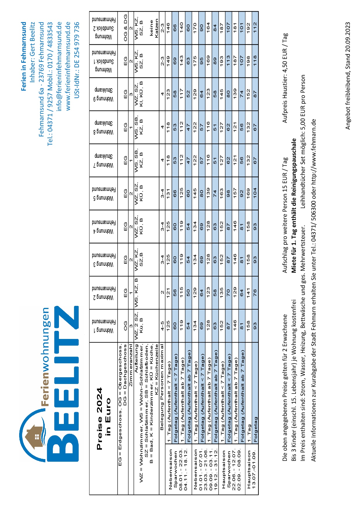 Preisliste2024 Stand 14062023